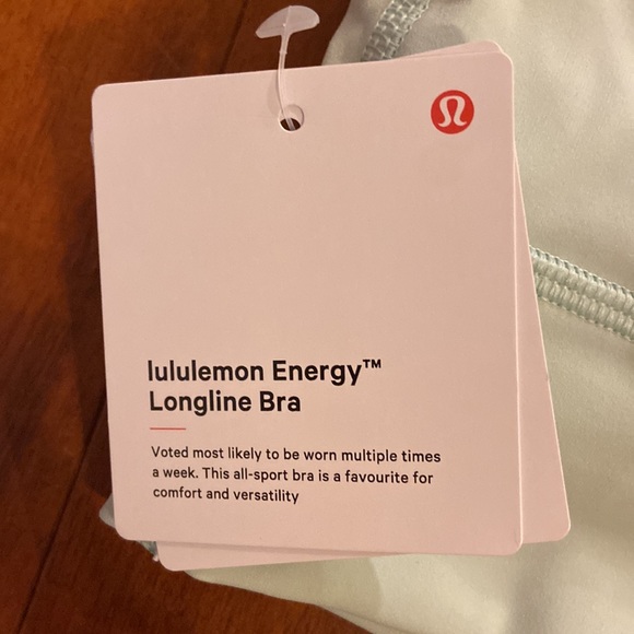 New with tags Lululemon energy bra longline - Picture 3 of 3